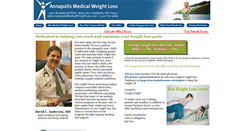 Desktop Screenshot of annapolismedicalweightloss.com